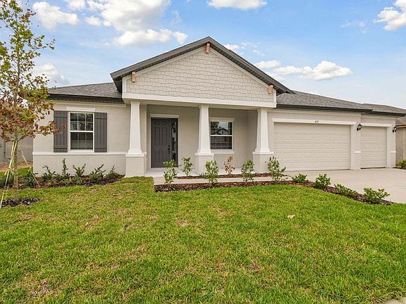 Joyce new construction quick move-in home 879 Tierra Dr. craftsman front view at Whiting Estates Spr