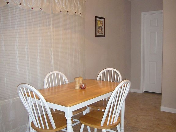 Breakfast nook off of kitchen