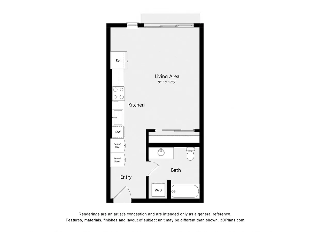 Floor plan Studio S01A