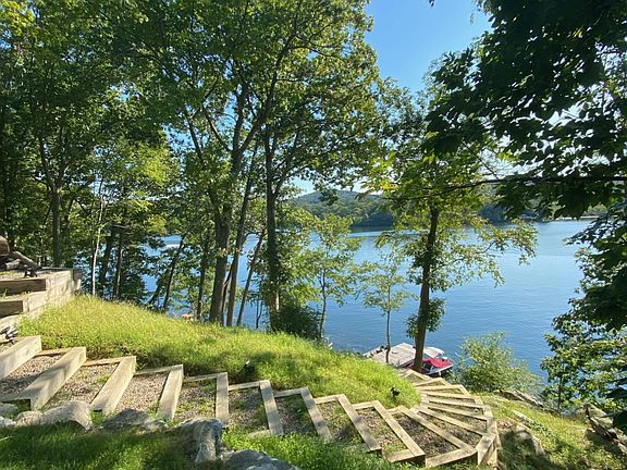 Lake view from side yard