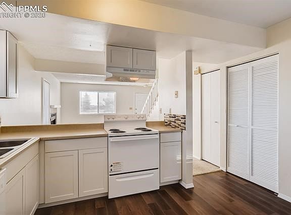 kitchen remodeled. New floors, new cabinets, new counter top, new paint, new appliances