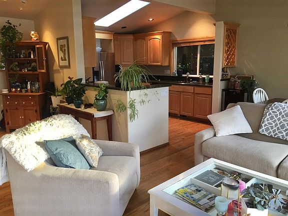 Living room with kitchen