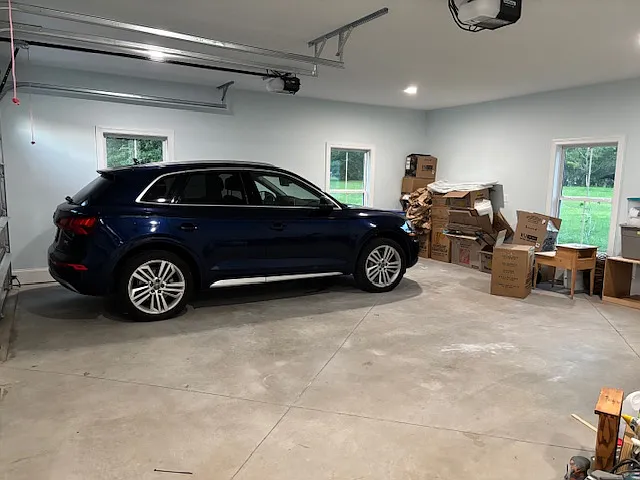 Spacious two car garage