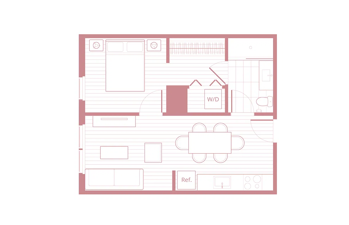 Floor plan A1 Furnished