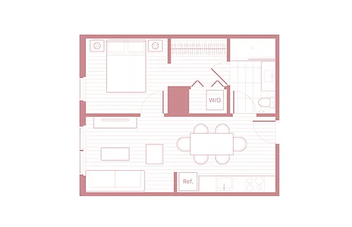 Floor plan A1 Furnished