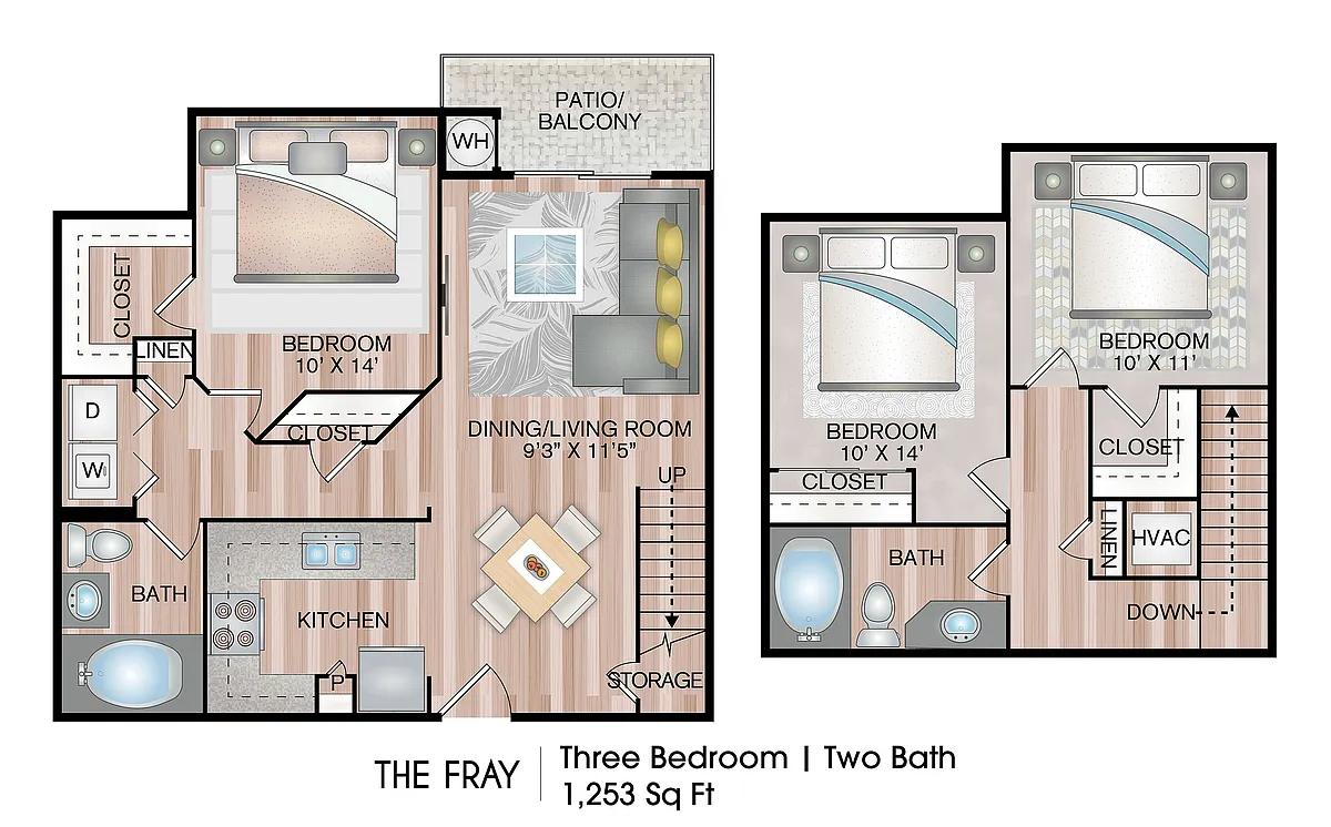 Floor plan The Fray - Premium Plus Townhome