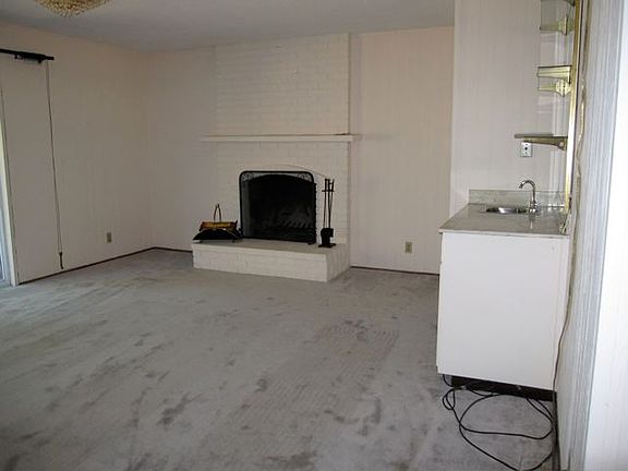 family room with wet bar