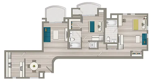 Floor plan 2 Bedroom