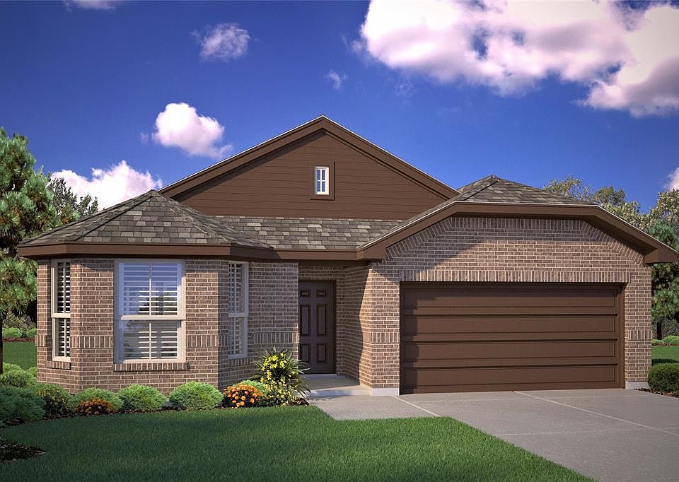 D.R. Horton's Blanco floorplan - Elevation D. All photos shown here may not depict the specified home & features included are for illustration purposes only