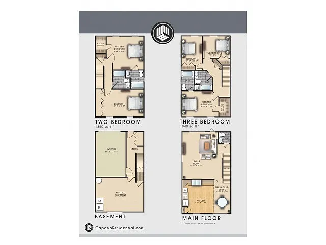 Floor plan Nottingham 2x2.5 G