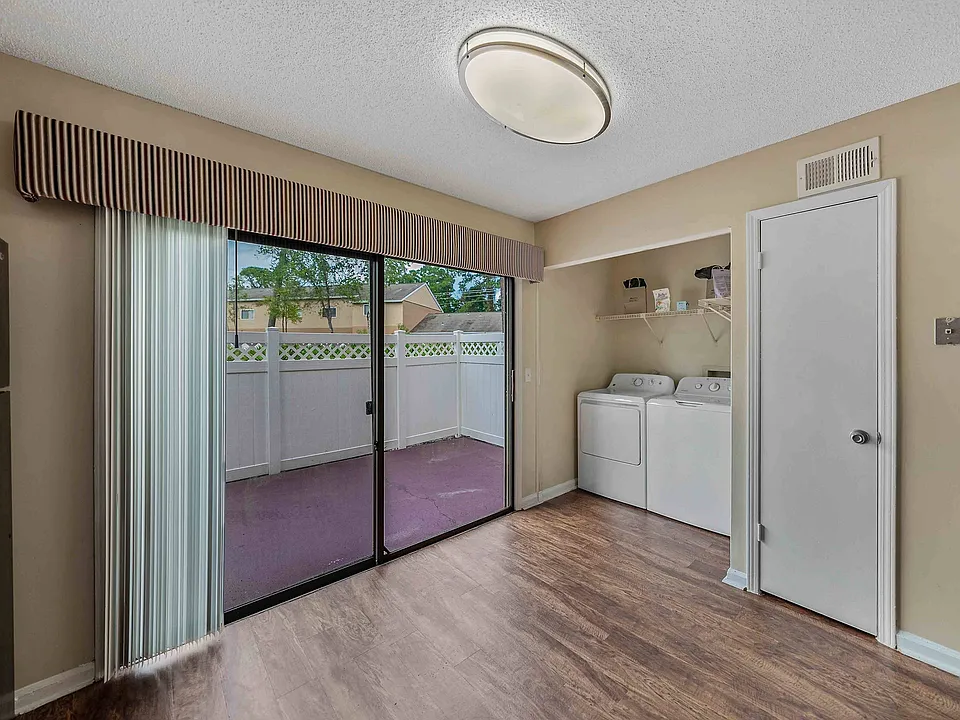 Townhome Patio and Laundry