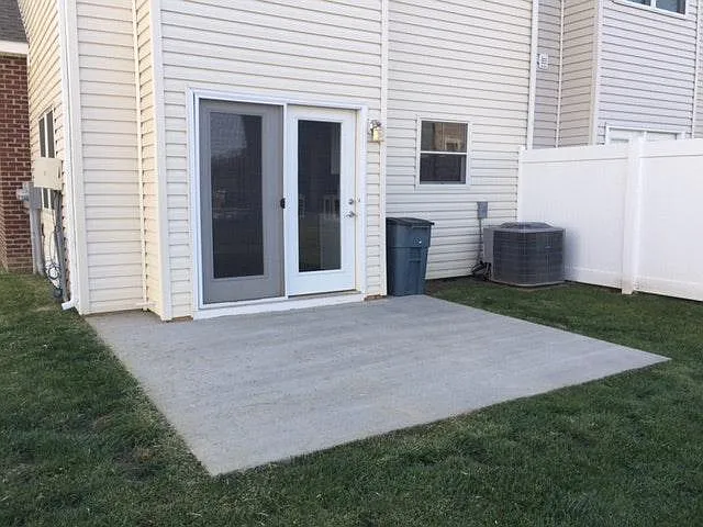 large back patio for outdoor dining and relaxing!