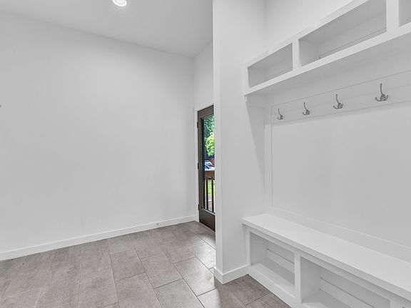 Carport entry into "mudroom"