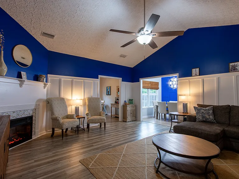 Large living room central in the home.
