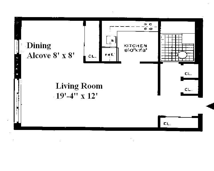 Floor plan Studio