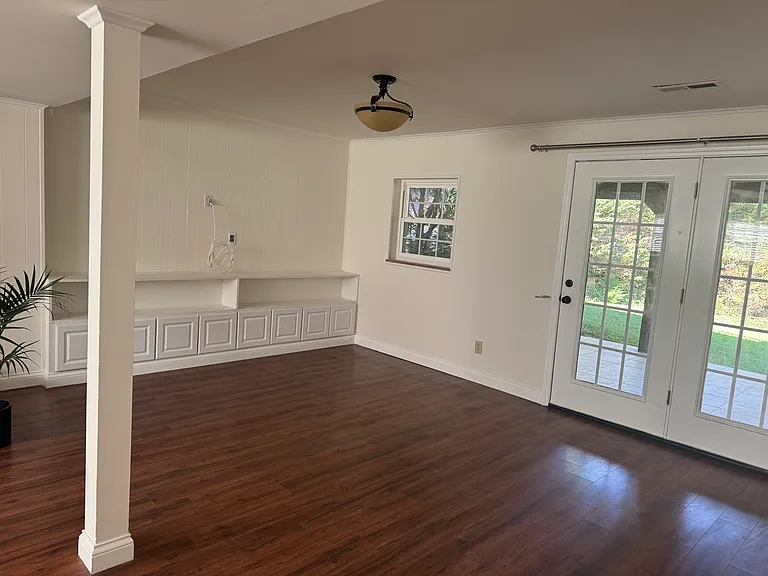 Den with walk out basement