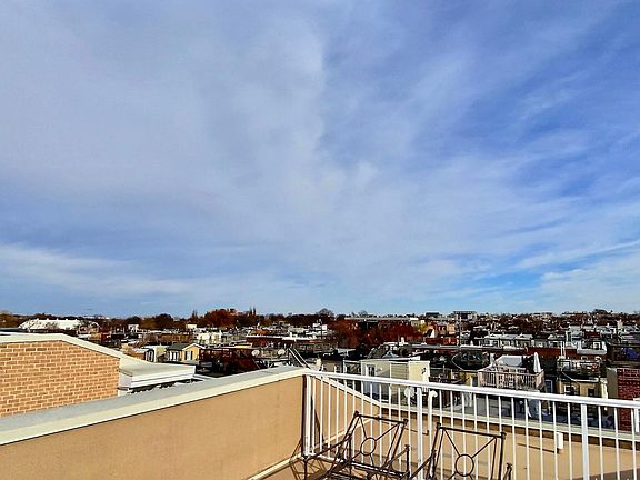 Large rooftop deck with a view