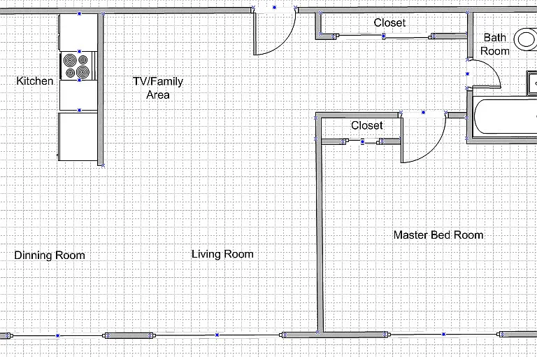 1 Bedroom Floor Plan.