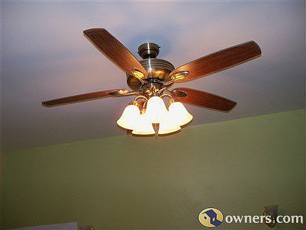 Ceiling fans with lighting in every room.
