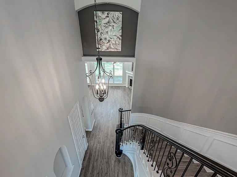 20 foot ceilings for dramatic effect of this luxury custom home. You can see why this was a model home because of its stunning layout