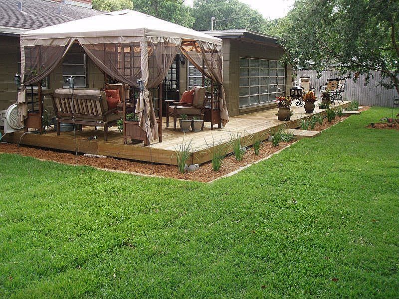 Deck addition by Sunroom