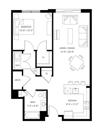 Floor plan A6 - 80