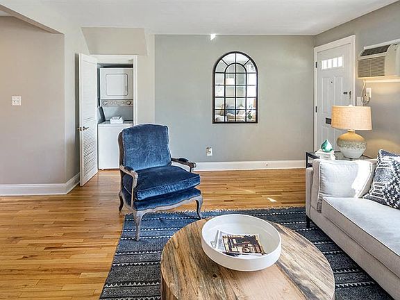 Sustainable wood plank-style flooring throughout