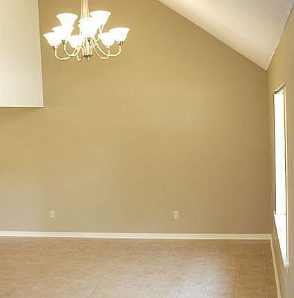 Vaulted ceilings in large great room.