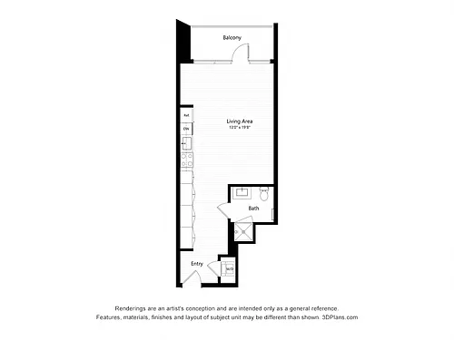 Floor plan S11 - Studio
