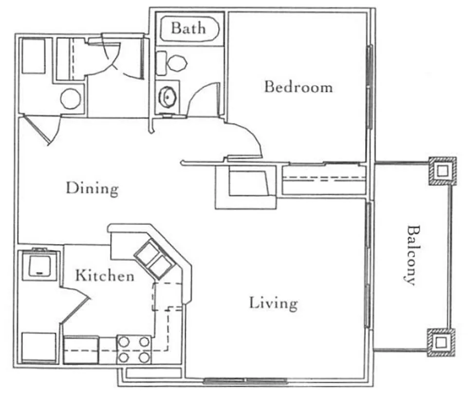 Floor plan 1X1F