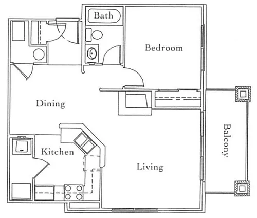 Floor plan 1X1F