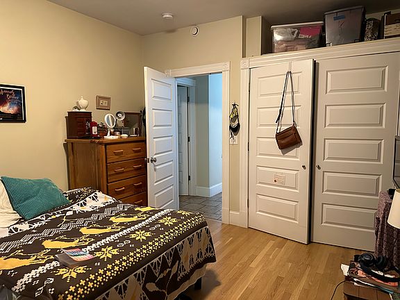 Bedroom with large closet