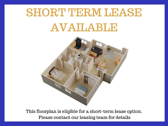 Floor plan Excelsior Short Term Lease