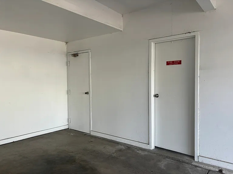 Left door is your storage. Right one is access to the unit