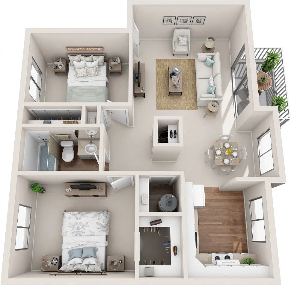 Floor plan 2x1 Meadowbrook