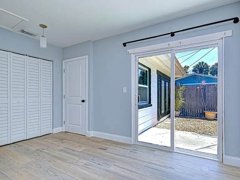 Back yard entrance from main bedroom