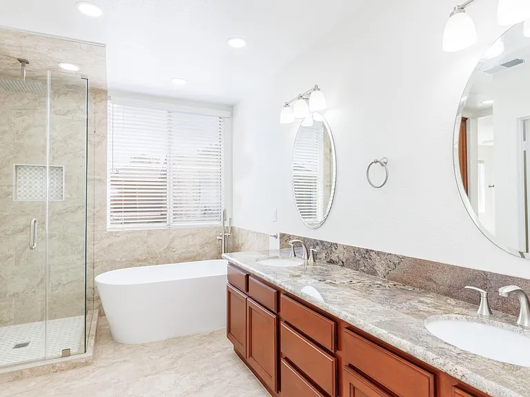 Master Bathroom with "rainfall" shower head
