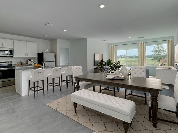 Dining area next to kitchen