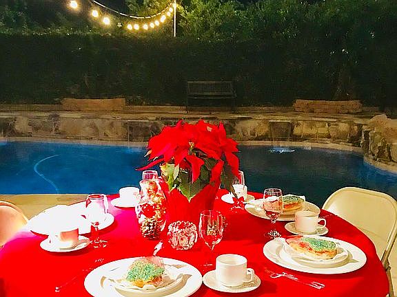 Yard for entertaining 