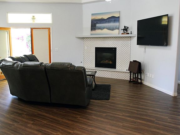 Living Room From Front Entrance Facing Back Patio