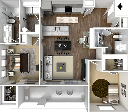 Oxford - 2 bed x 2 bath Oxford - 2 bed x 2 bath