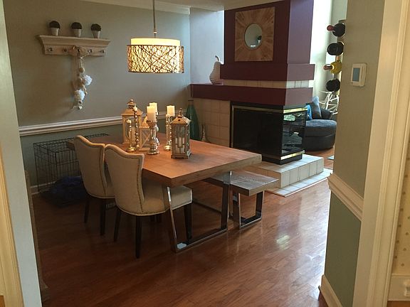 Dining Room Shared Fireplace