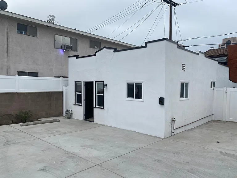 front of unit