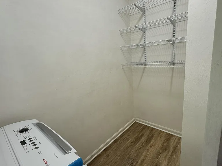Storage in the laundry room!
