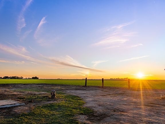 View back yard west sunset