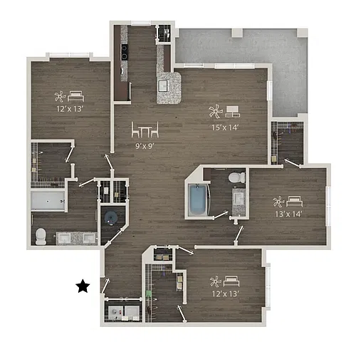 Floor plan C1