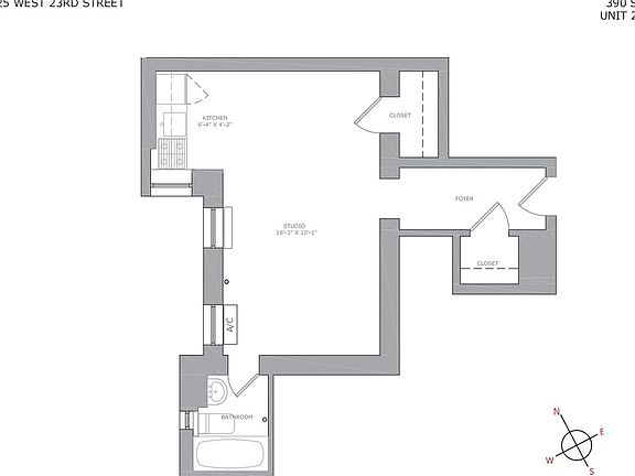 2nd image of 225 W 23rd St APT 2F