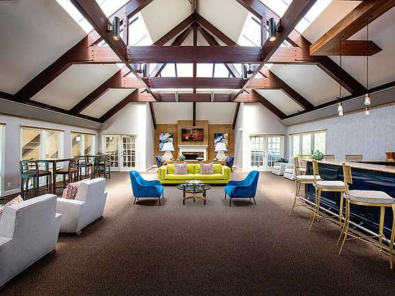 Spacious resident lounge