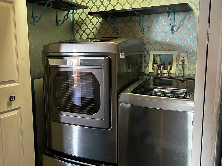In-unit washer and dryer.