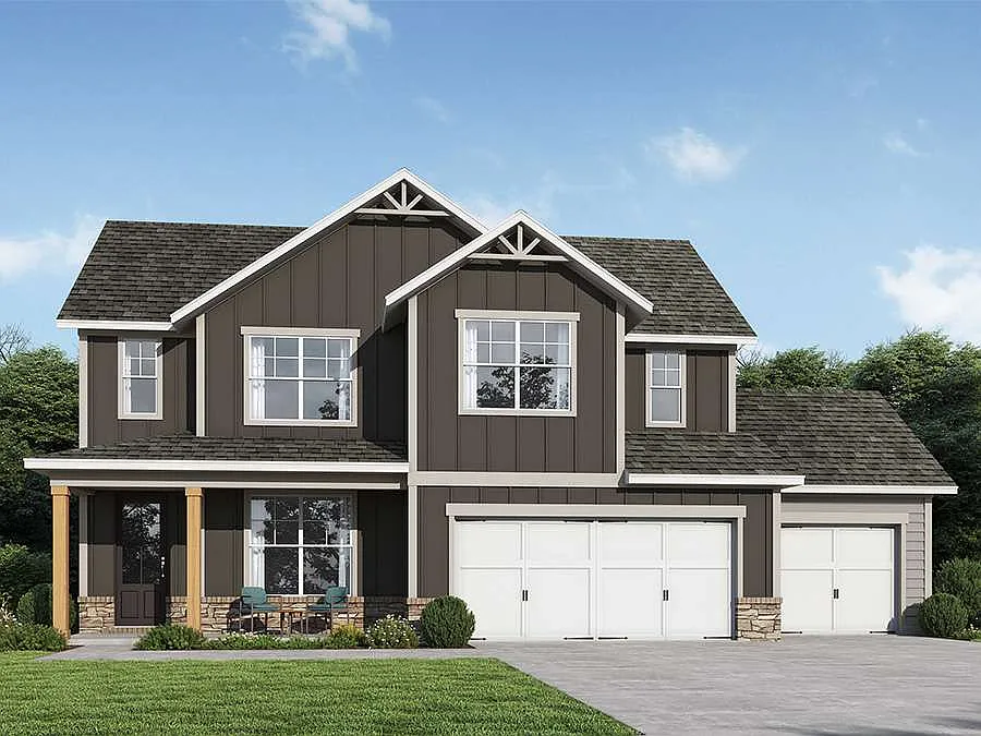 Peachwood 3-Car Plan, The Manor at Gainesville Township photo 1